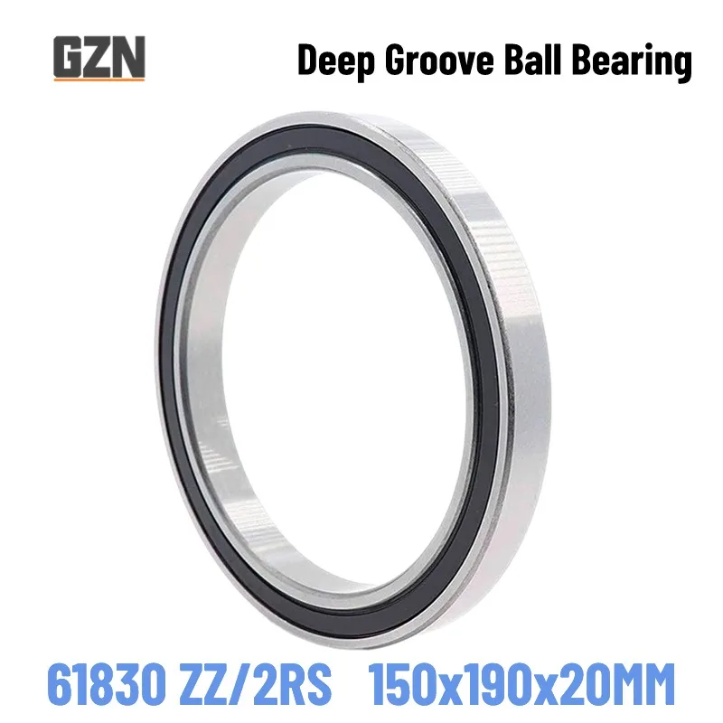 1PCS High Quality 61830ZZ 61830-2RS ABEC-1 150x190x20MM Thin-wall Deep Groove Ball Bearings Bearing Steel Rubber Seal Metal Seal