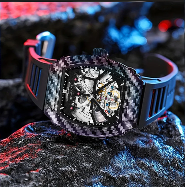 Fully Automatic Skeleton Mechanical Watch, Fashionable Personality, Luxury Hot Men's Watch, Casual Business Watch
