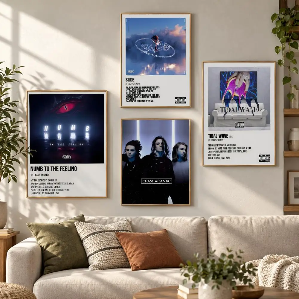 Chase Atlantic Band Album Dark Pop Music Aesthetic Poster Aesthetic Art Print for Bedroom & Living Room Decor, Unframed