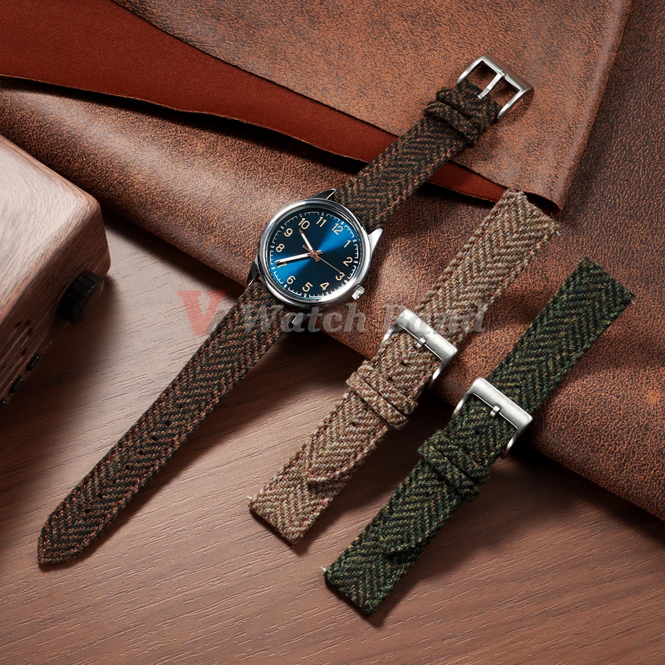 Cinturino Orologio In Pelle Intrecciata Vintage – 18/20/22 Mm, Unisex, Con Fibbia Ad Ardiglione, Spessore 3-3,5 Mm - 2