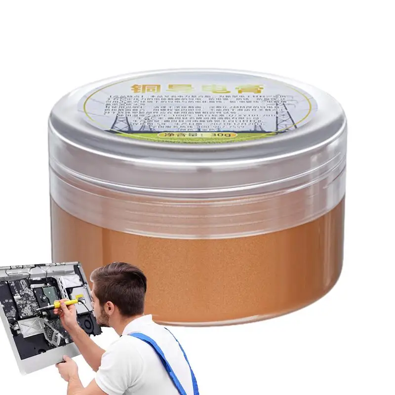 30g car Conductive Grease High Temperature Copper Grease Strong Adhesion Automotive Grease For Battery Connection Circuit