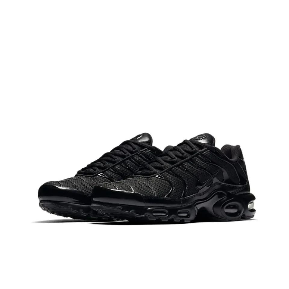 Nike-Air Max Plus TN, тройной, черный, женский, унисекс, с низким верхом