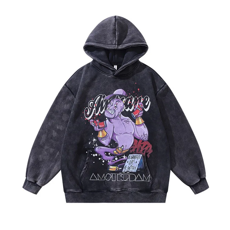 الرجال والنساء Vintage الجرافيك البلوز هوديي ، الذكور الشارع الشهير ، مانغا هوديي ، الملابس الشتوية ، Y2K الملابس ، جديد