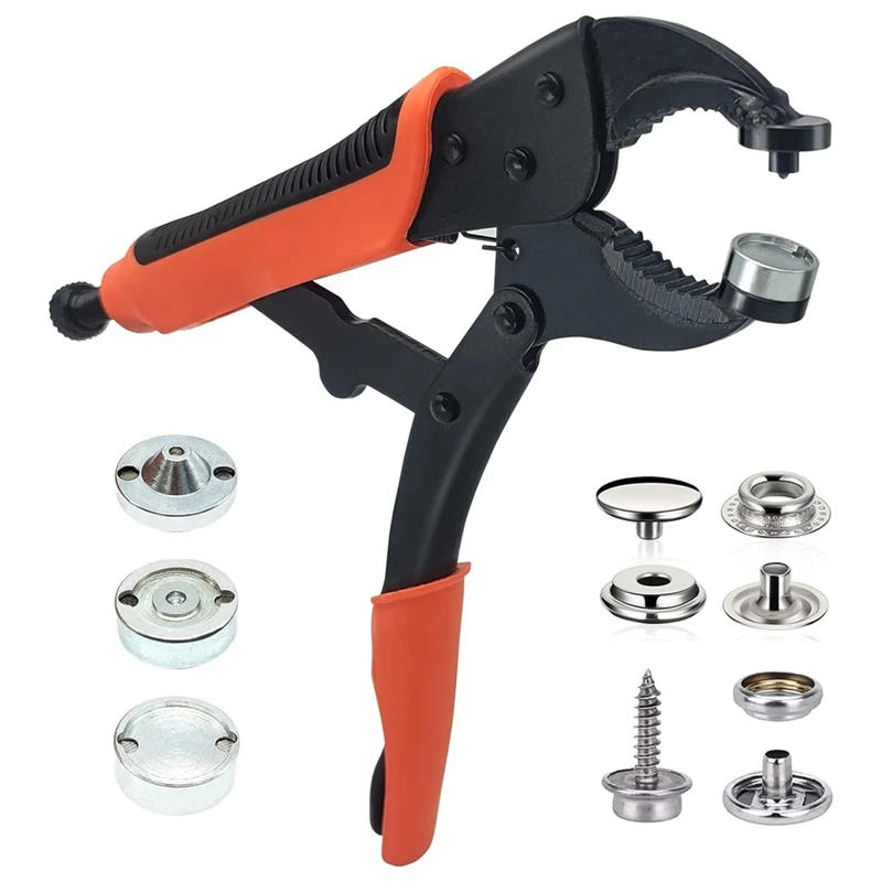 

Snap Fastener Tool Adjustable Vise Snap Installation Tool For Boat Covers, Replacement Accessories Metal Snaps, Repair Canvas