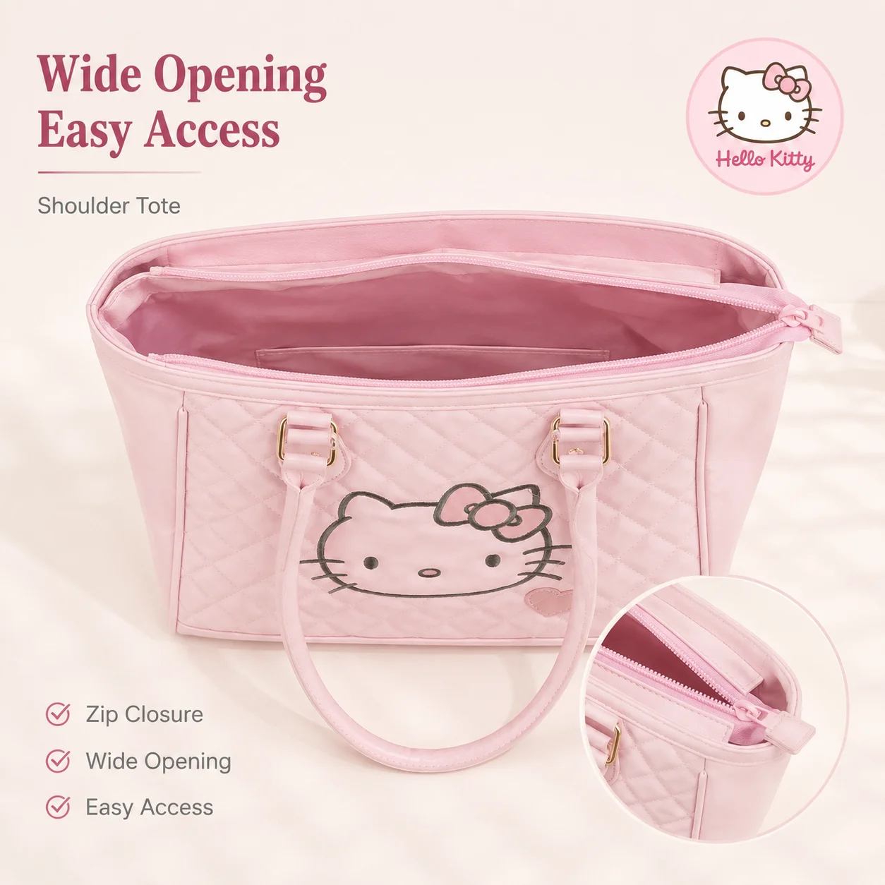 Sanrio Hello Kitty Tote Bag La - Leatherwork Products 评论和价格