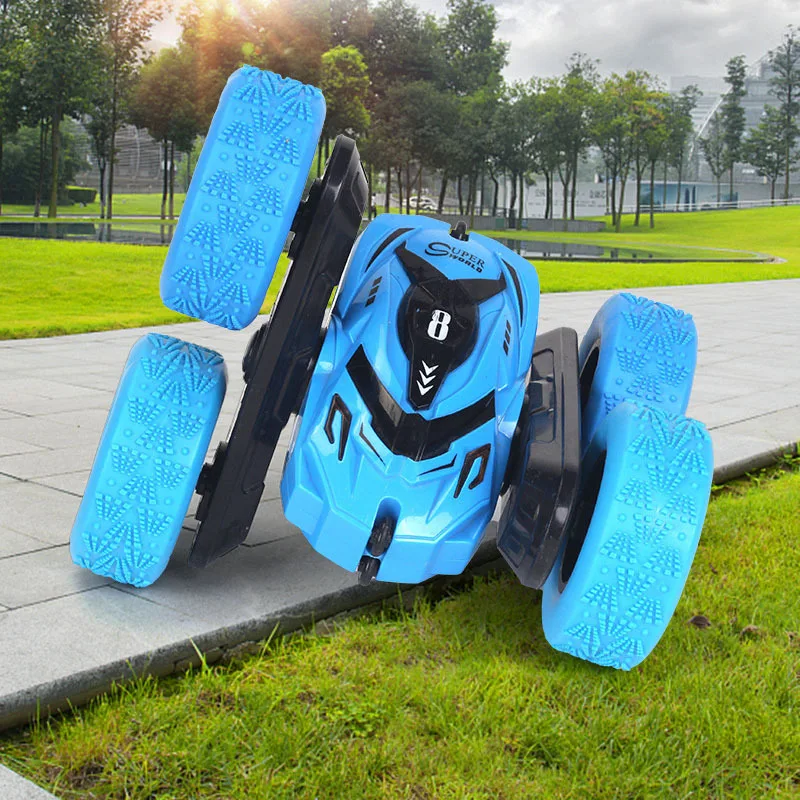 

2.4G Double-sided Stunt Car, Rotary Remote Control Dumper 360 ° Tumbling Toy Car for Boys and Children