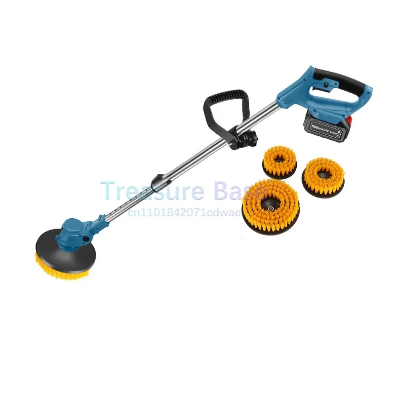 

Электрическая ручная беспроводная щетка для чистки пола, многофункциональный вращающийся скруббер для кухни и ванных комнат