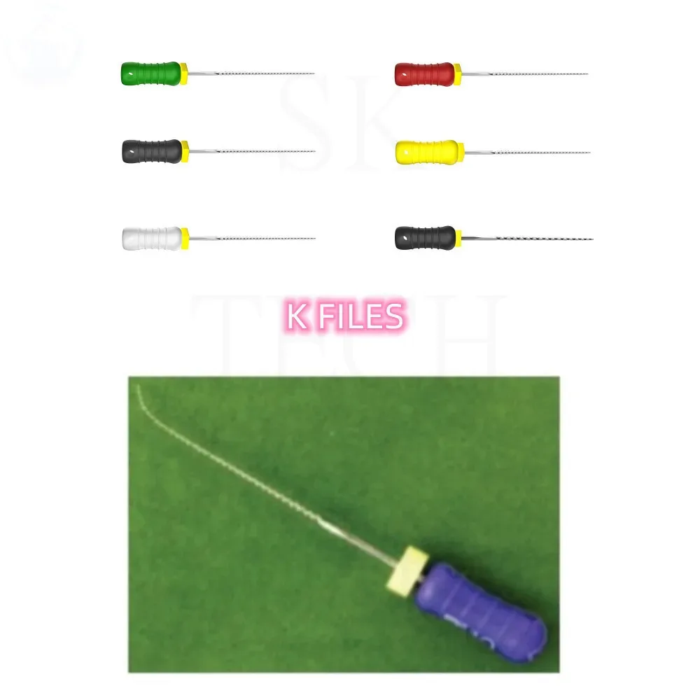 

10 Packs/Box 28mm/31mm Dental K-FILE Stainless Steel Endo Root Canal K Files Hand Use Endodontic Dentistry Lab Products Tools