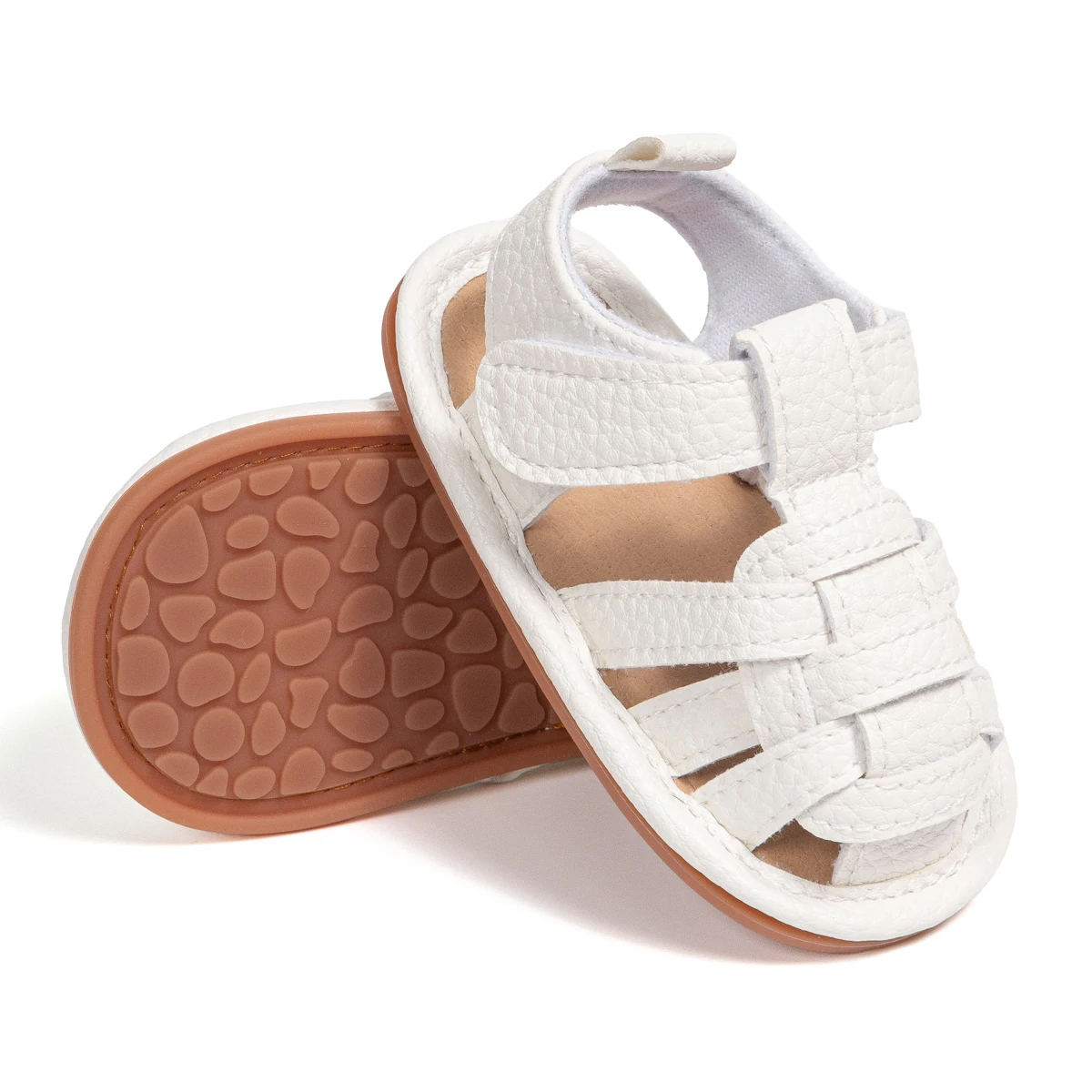 KIDSUN-zapatos de goma antideslizantes para bebé, sandalias de suela suave para bebé, planos de playa informales de verano, primeros pasos