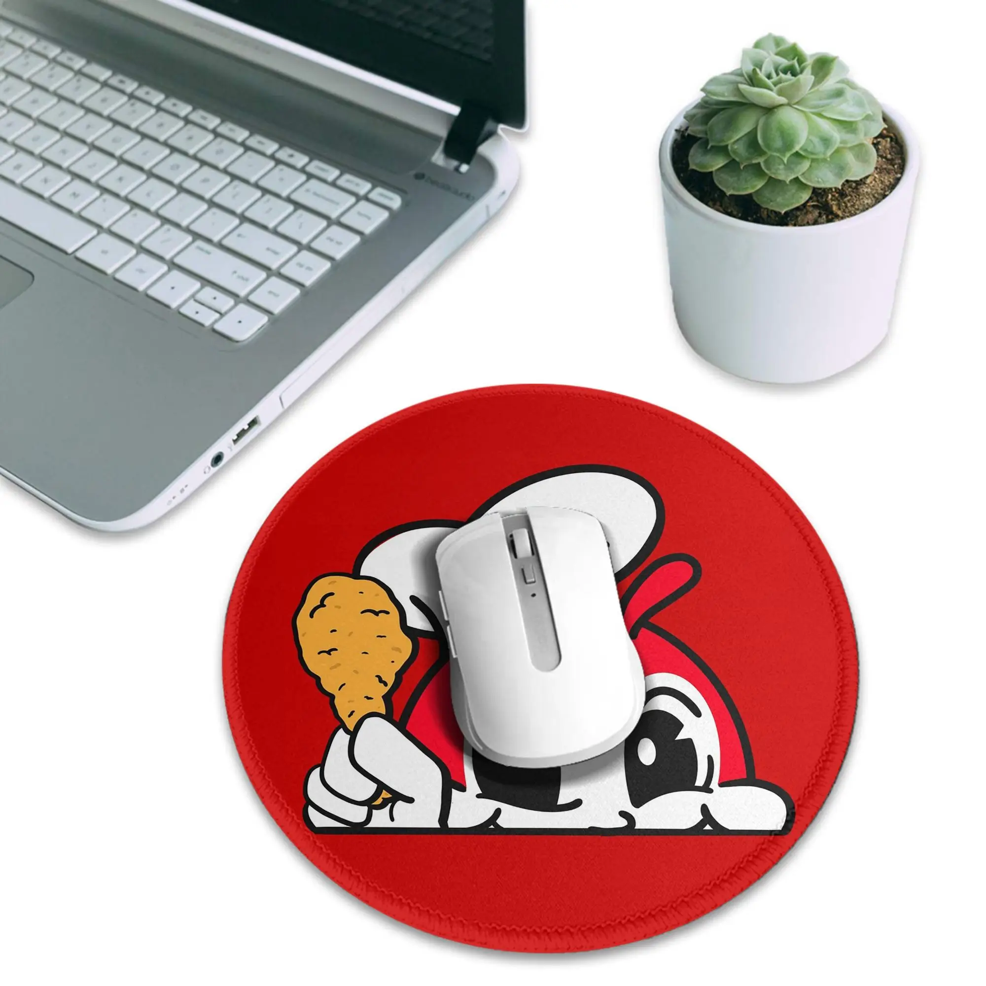 Jollibee Peeking Chicken Joy Filipino Mouse Pad Computer Keyboard Mouse Mat Gamer Laptop Desk Mat Office Accessories Table Mats