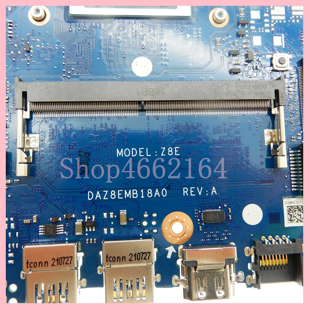 Imagem -06 - Placa-mãe Portátil para Acer Aspire Daz8emb18a0 Ym3020 Ym3050 R33250 Cpu 0gb 4gb de Ram A31423 A315-23 A51546