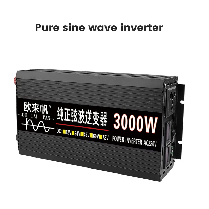 Inverter 12V 24V 48V 60V To AC 220V 1000W 50000W  Pure Sine Wave Solar Power Inverter Transformer Voltage Frequency Converter