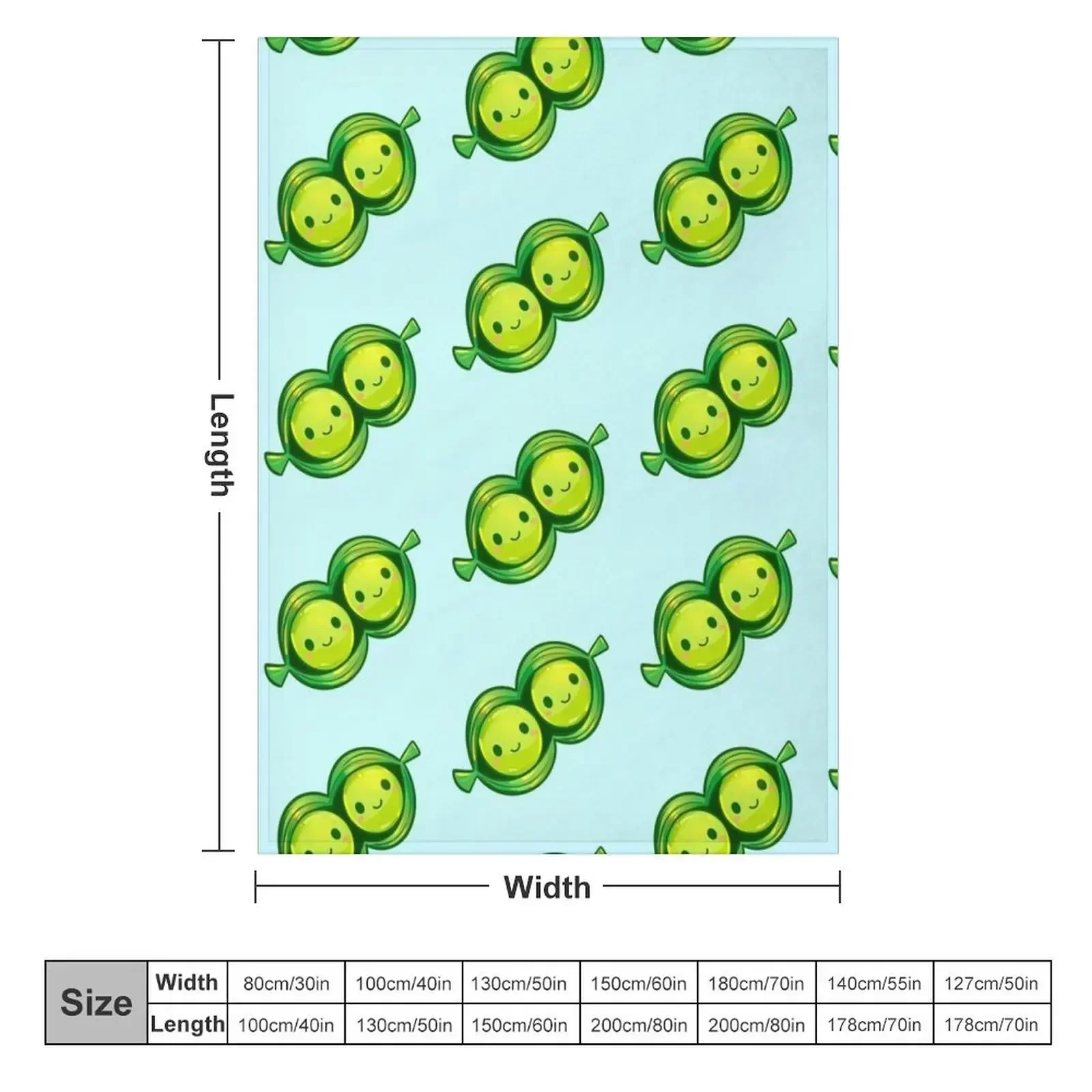 Peas in a Pod Buddies Throw Blanket heavy to sleep Decorative Throw Plush Luxury Designer Blankets