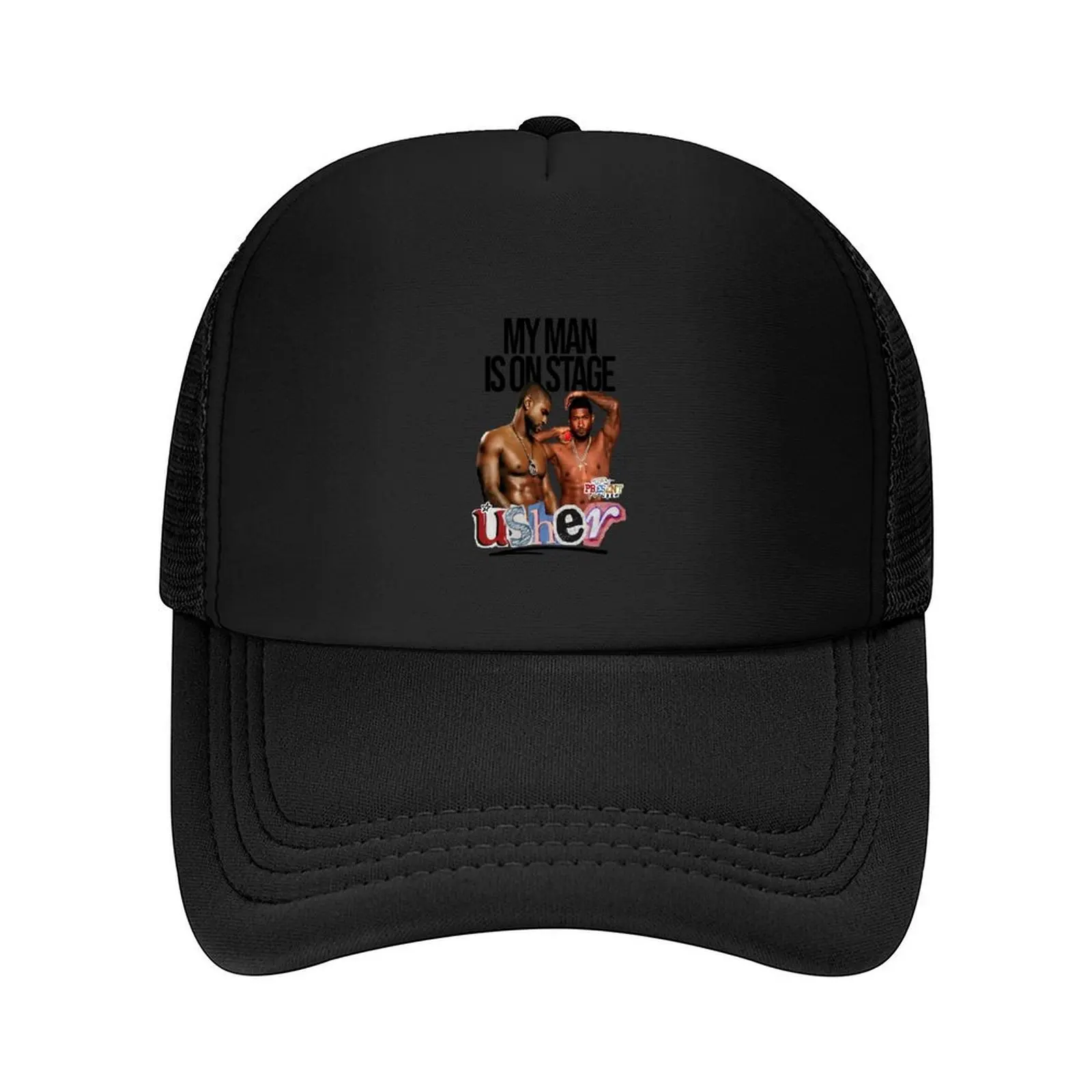 

Usher My Man Is On Stage Baseball Cap Gentleman Hat Christmas Hat Kids Hat Designer Women Men's