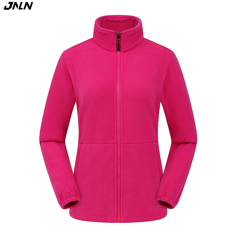 JNLN chaquetas de lana Polar de invierno para mujer, chaqueta térmica suave a prueba de viento para exteriores, senderismo, Camping, esquí, escalada, abrigo cálido