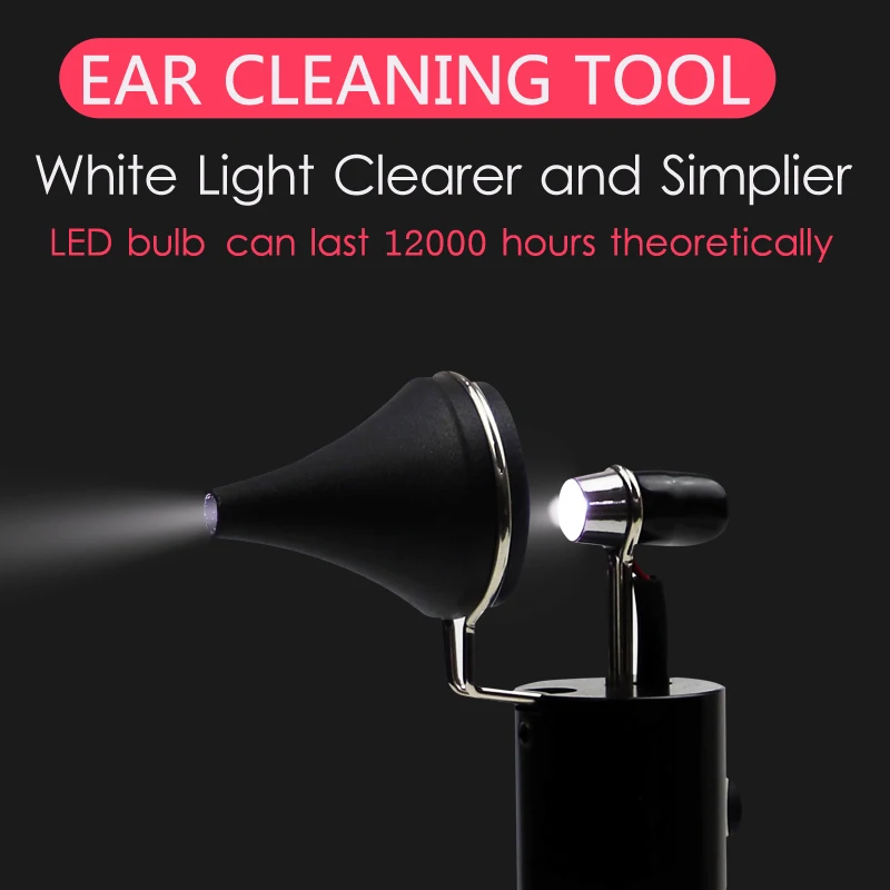 Ear Pick LED Hand Lamp Earwax Remover Lantern Light Earpick Nose Wax Removal Cleaner Handheld Flashlight Tool with Specula Tips