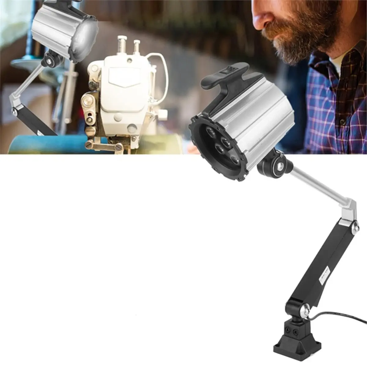 Big Discount LED Long Arm Adjustable Multipurpose Worklight with Screw Fixation for Lathe CNC Milling Machine 7W 24V