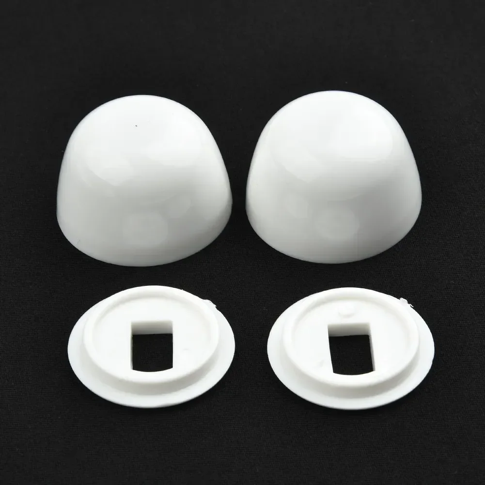 2 Pair Of Plastic Stinkpot Bolt Cover Toilet Anchor Screw Cap Universal Snap Push Screw Cover For Bathroom Toilet Accessories