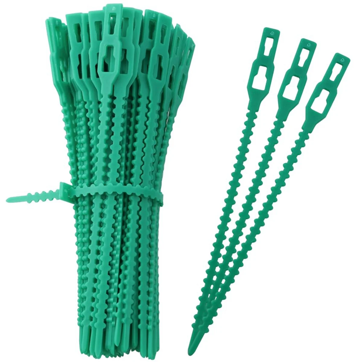 100 Pieces Adjustable Garden Plant Twist Ties, Reusable Green Garden Ties Gardening Ties, Reusable Garden Plant Twist