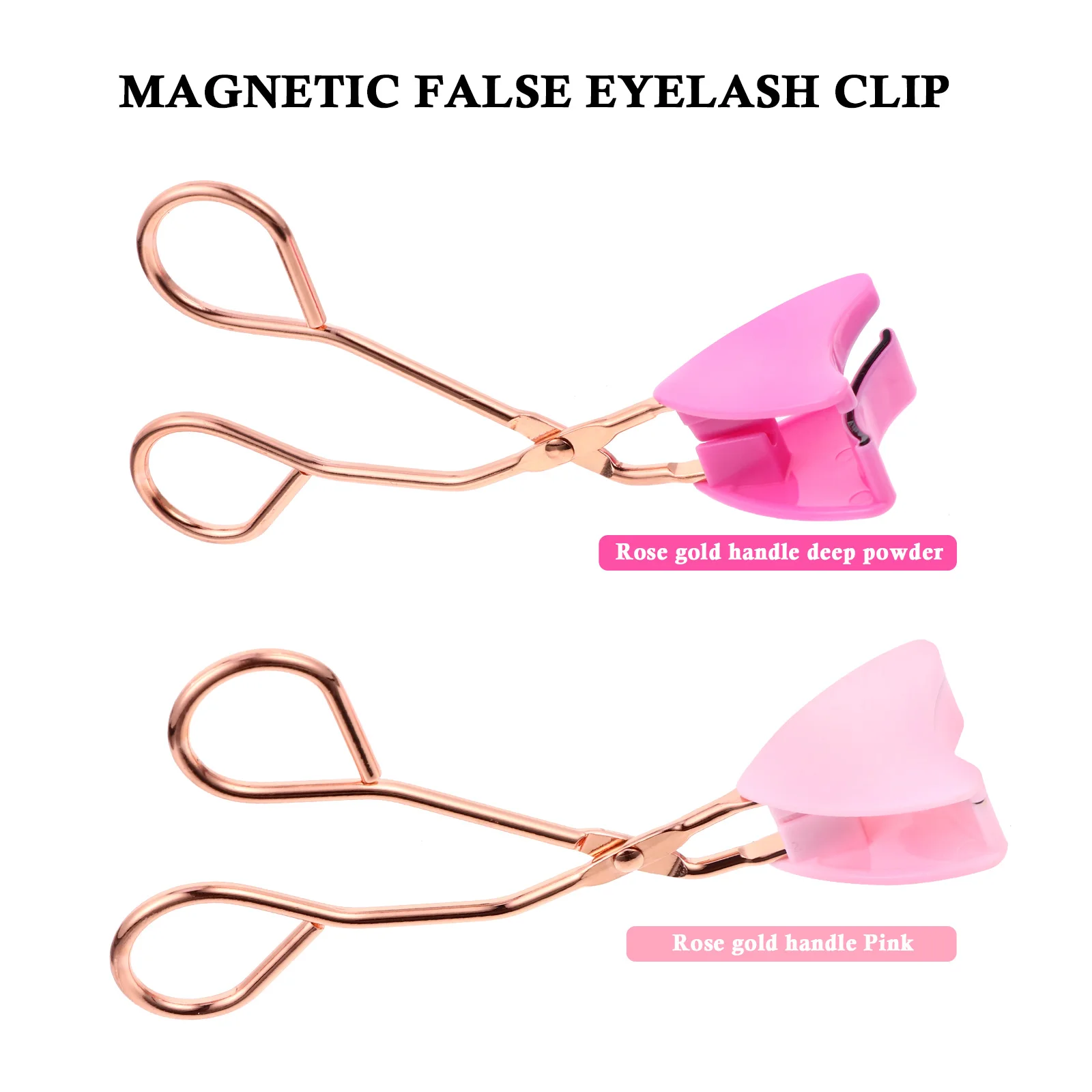 Rizadores de pestañas Clip de pestañas magnético de acero inoxidable para ojos más brillantes herramienta de belleza de maquillaje de rizo duradero de fácil sujeción