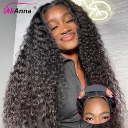 Curly Hair Glueless Wigs Human Hair Wigs 100%Human Hair Top Quality Bye Bye Knots Pre Plucked 6x4 Water Wave Pre Cut Lace Wigs