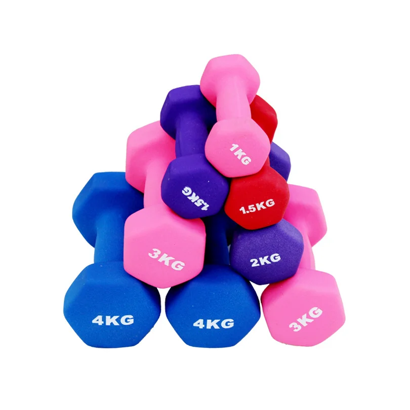 New Multi-Weight Arrival Colorful Fitness 2KG-Dumbbell Set Weight Training Equipment for Home Gym Full Body Workout