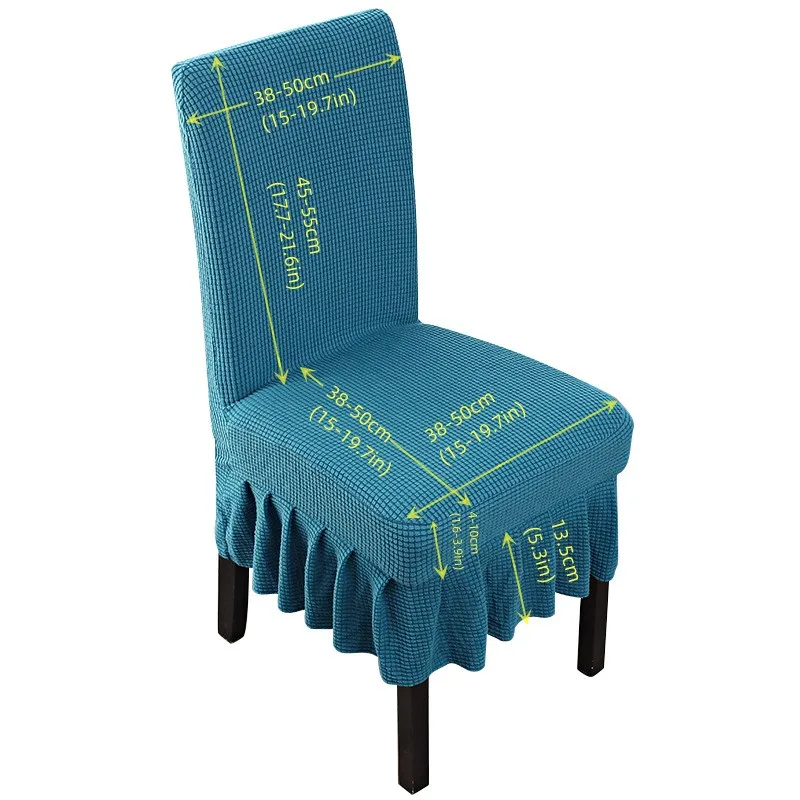 Jacquard Chair Cover Stretch Long Back Chair Covers Seat Covers With Back For Wedding Hotel Banquet Dining Room Chairs