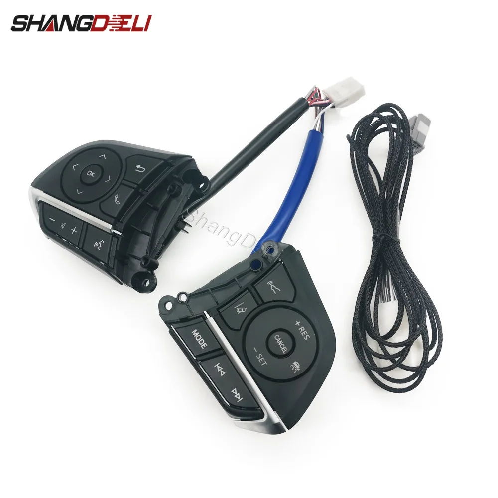 

Fit for Toyota Corolla RAV4 2019-2023 New Left and Right Switch Steering Wheel Cruise Control Buttons with Wires