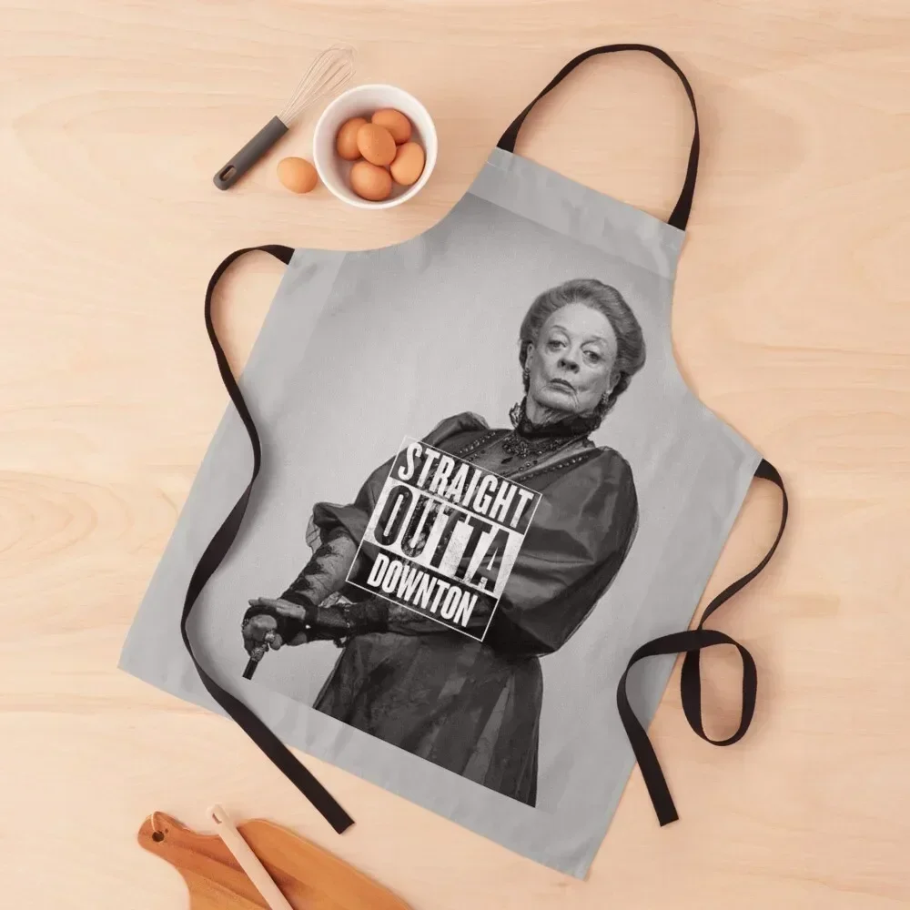 

Straight Outta Downton Apron Kitchen Household Items japanese woman Apron