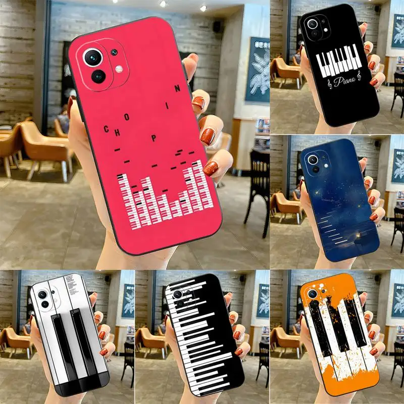 Music Piano Art Phone Case Fundas For Xiaomi Mi 9t 10t 11 11i 11x 11t 12 Pro Poco M3 Pro X3 Nfc F3 Macia Shockproof Design Cover