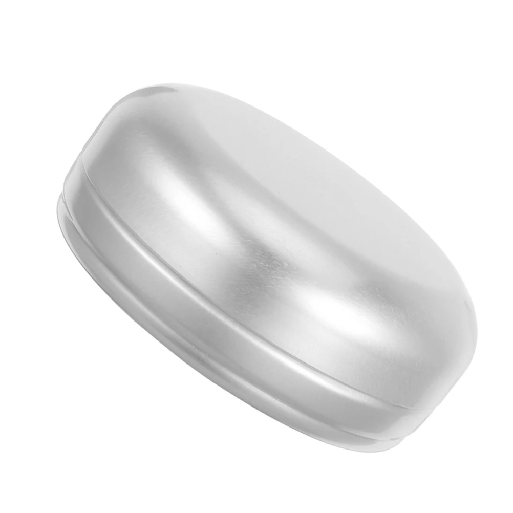

1pc Round Aluminum Trays Box Self Draining Container Tray Bathroom Kitchen Travel Portable Travel Soap Dish Lightweight