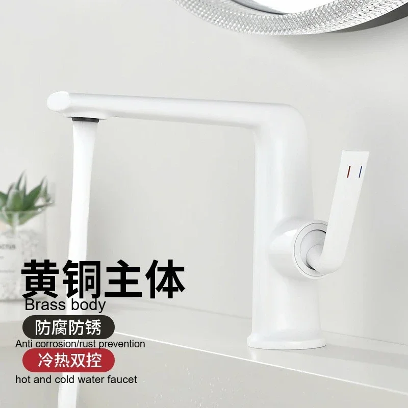 High Quality Brass Basin Faucet Gun Gray/Chrome Simple Grid Design for Versatile Decor Hot And Cold Water Compatible