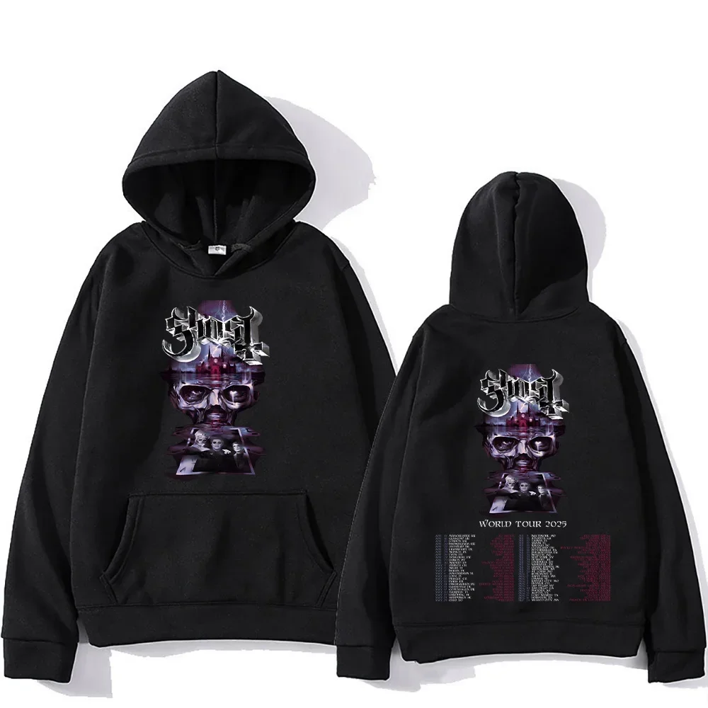 Ghost Band World Tour Sweatshirts Men Women Hip Hop Metal Rock Hoodies Gothic Clothes Oversized Clothing Fans Gift Classic Hoody