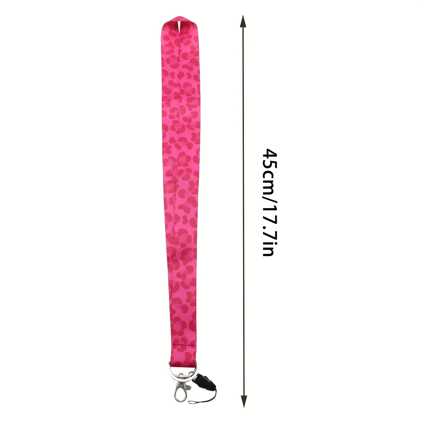 Rosa Leopard Breakaway Telefon Lehrer Lanyard Ausweishalter Rückziehbare Abzeichenrolle Umhängeband für Schlüssel Schlüsselanhänger Kreditkarte – Detail 5