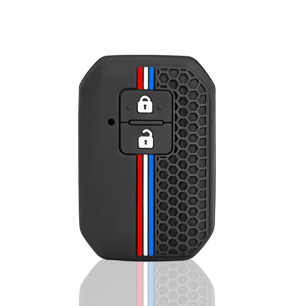 Silicone Key Case Cover For Suzuki Swift 2017 2018 Keyless Fob Shell Skin Keyring Key Chain Holder Protector - view 2