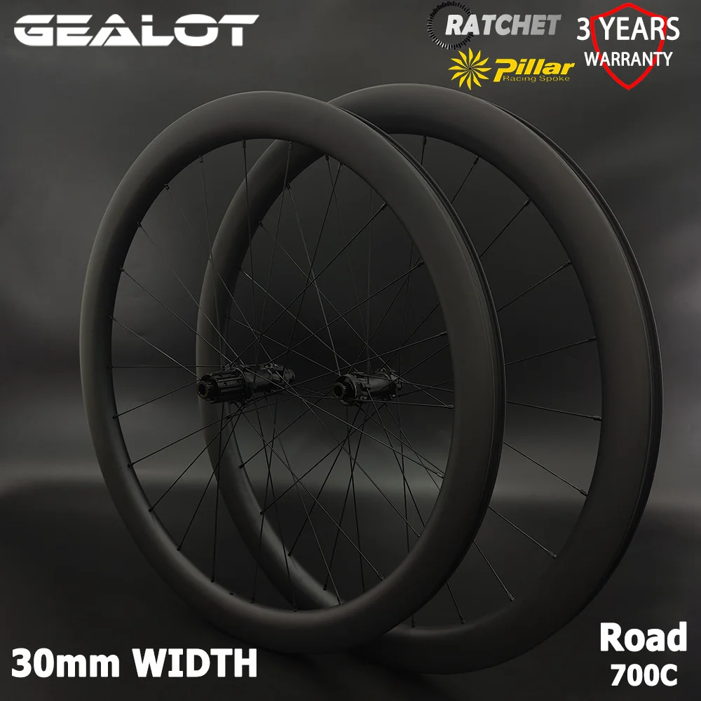 700C Carbon Wheel 30mm Width Hook hookless 30/32/35/39/40/45mm Depth Bicycle Straight pull Godix R240SL Hub Ratchet 36T