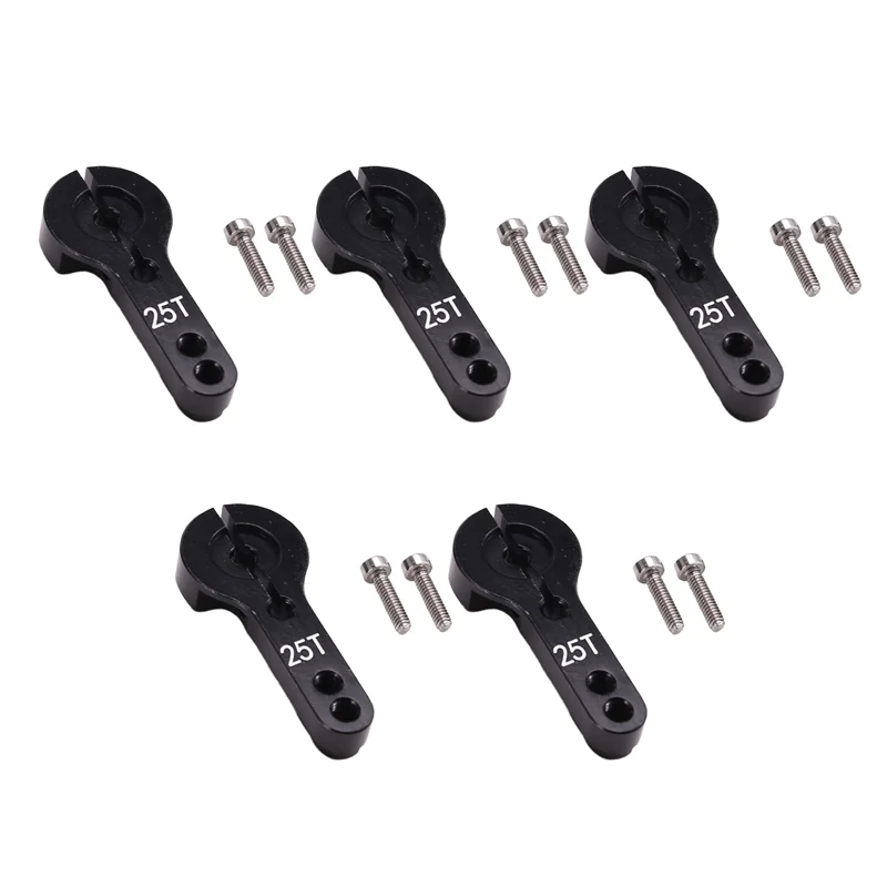 Hot-5PCS 25T M3 Metalen RC Servo Hoorn Aluminium Arm Set Voor MG995/MG996R E9001 Futaba Savox DIY Auto