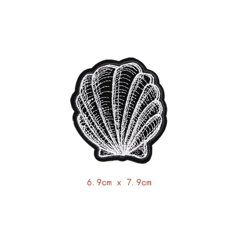 20pcs/Lot Luxury Embroidery Patch Lobster Crab Starfish Shell Conch Clothing Decoration Accessory Craft Diy Applique