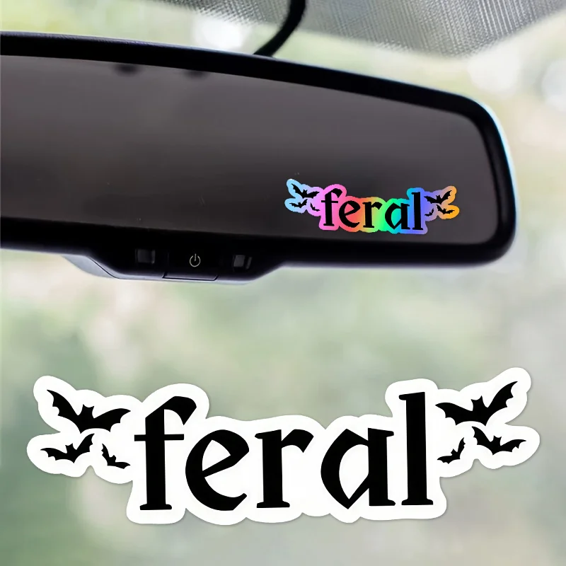 

waterproof self-adhesive rearview mirror, motorcycle, laptop, mobile phone and water gothic cute bat design car sticker
