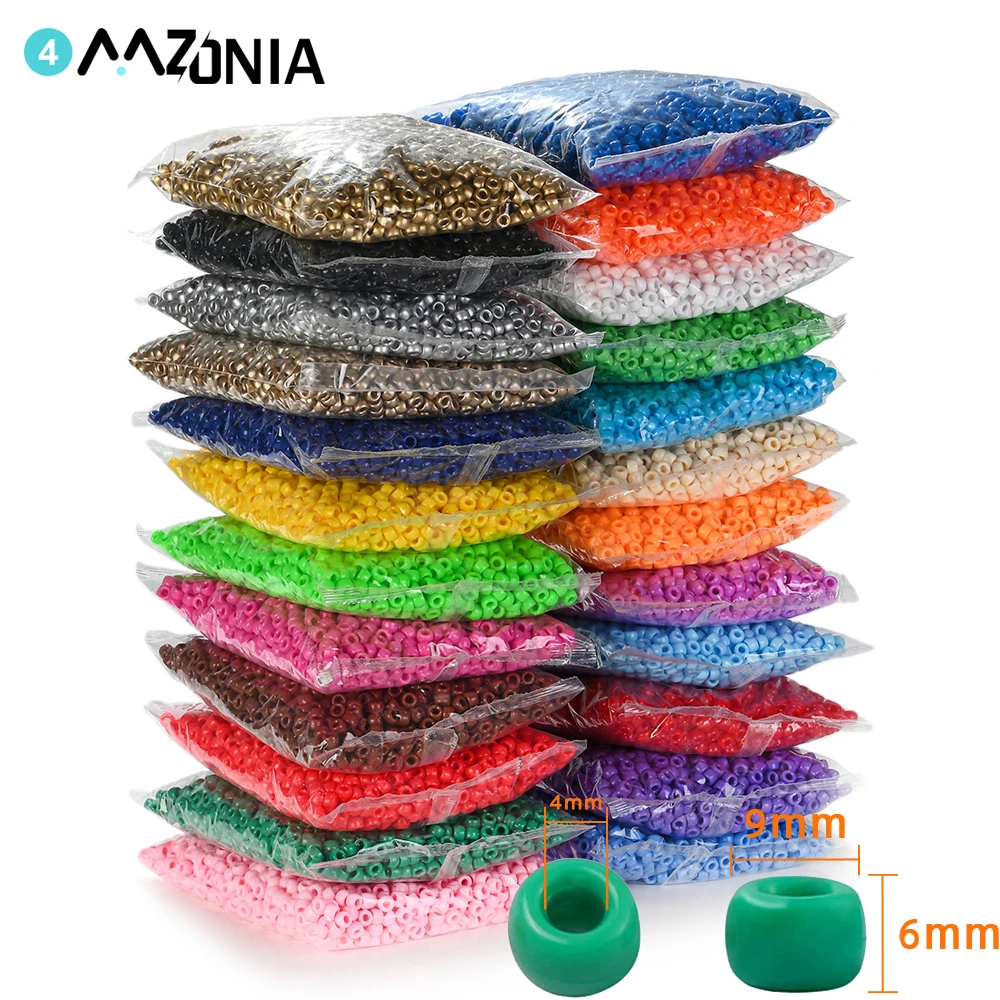 100-300pcs Wholesale 6x9mm Acrylic Spacer Beads Multicolor DIY Hand Beaded Bracelet Necklace For Jewelry Making Accessories