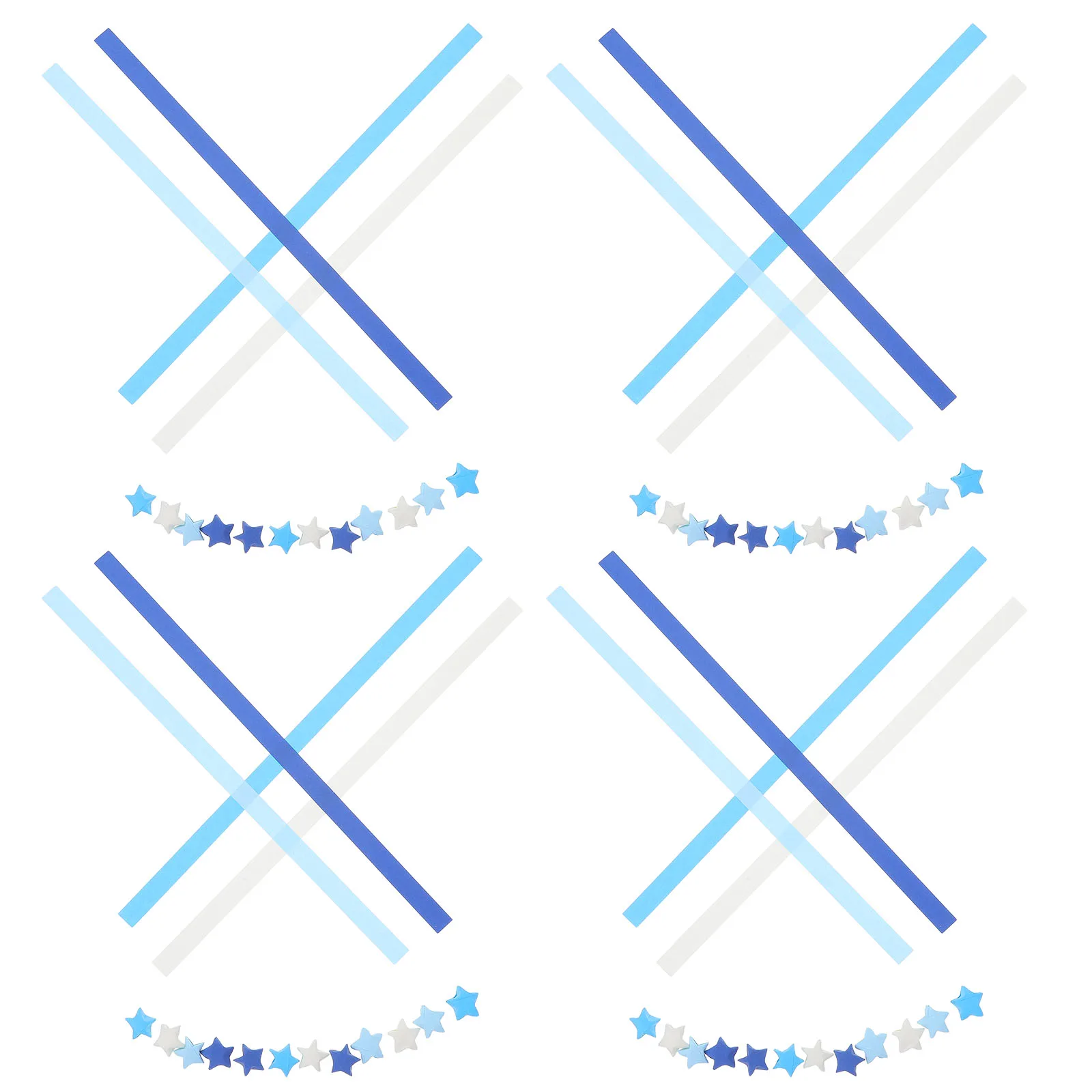 4050 Stuks Dubbelzijdig Gradiënt Origami Ster Papier Strips Kleurrijke Lucky Stars DIY Craft Handgemaakte Decoraties Pastel Iriserende