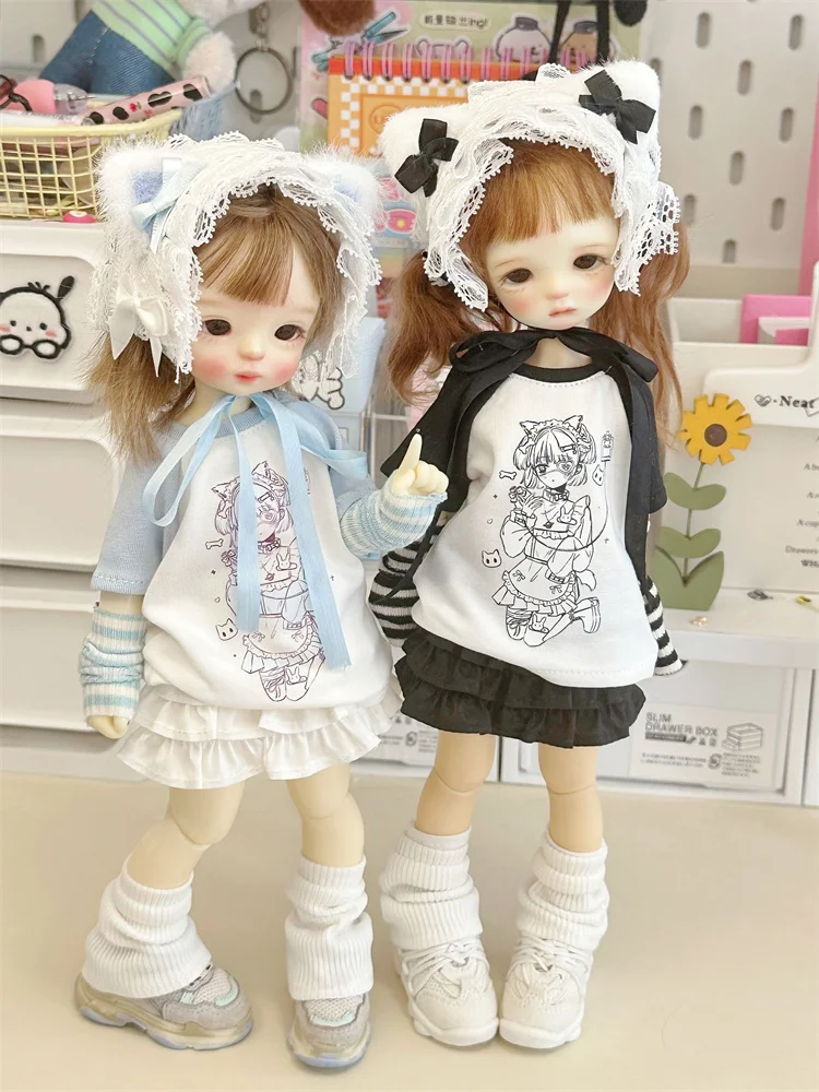 1/6 BJD Doll Odzież Akcesoria Lalki Słodka spódnica T-shirt Grils Chłopcy DIY Ubrania na prezenty