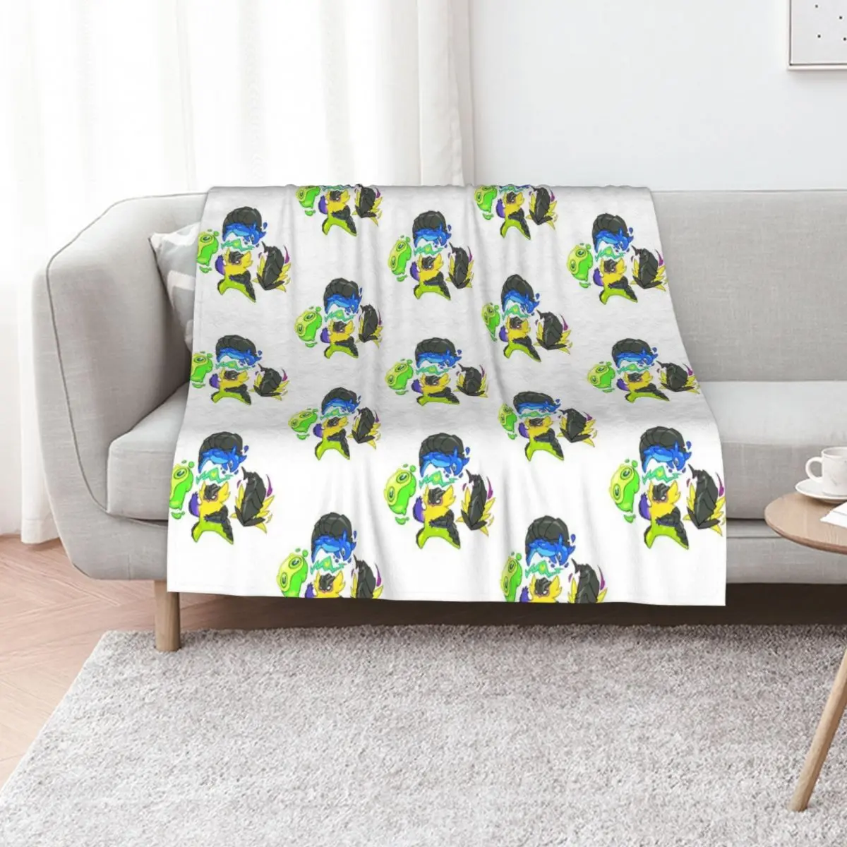 Creature Crew Spray Throw Blanket Thermal Designers Blankets For Baby Bed linens Vintage for babies Blankets