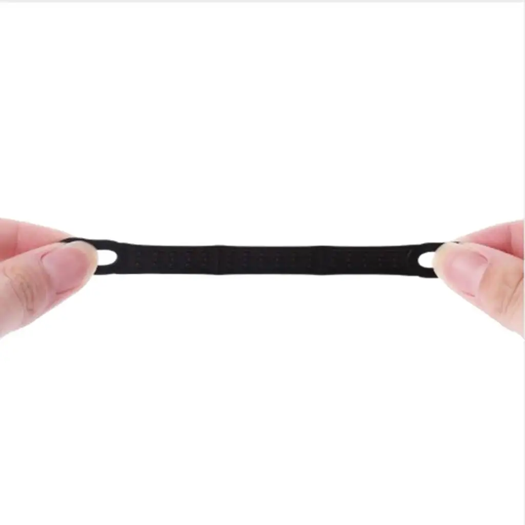 20Pcs Non-Slip Black Rubber Clothes Hanger Grips Clothing Hanger Strips Pads