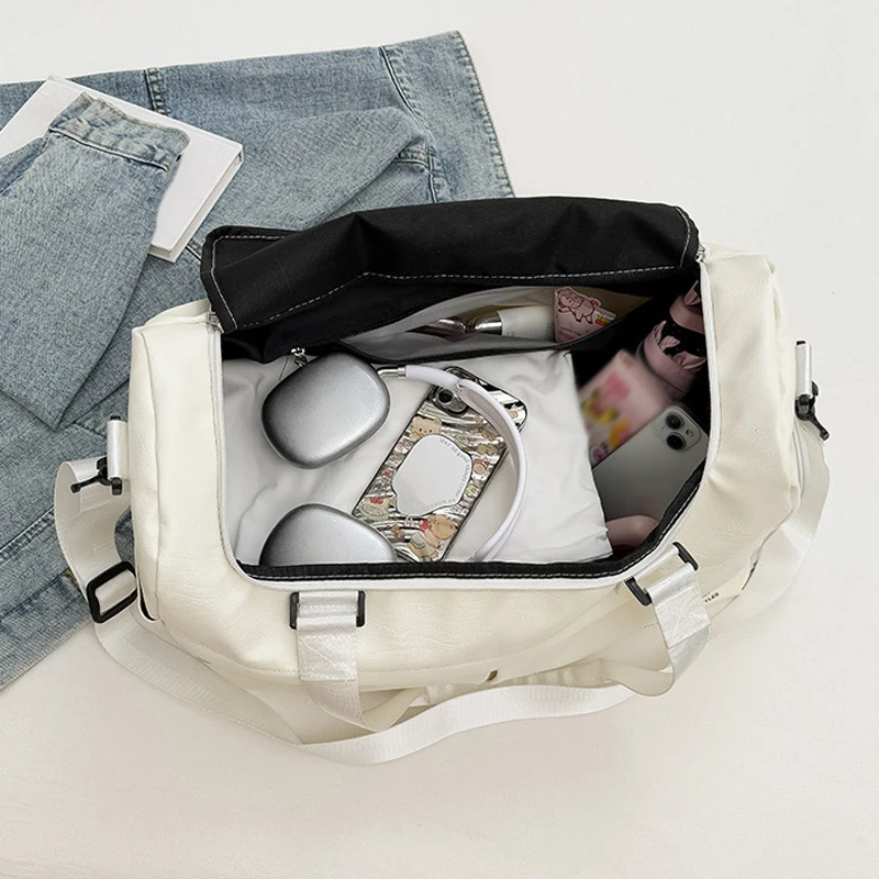 フィットネスジム大容量収納バッグウェットドライ分離旅行ヨガ水泳ショルダークロスボディバッグアウトドア短期旅行週末ハンドバッグ