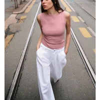 Summer New Women's Crew Ne Multi-Color Basic Ribbed Svel T-irt Top Polyester Fiber Moisture ng Regular Fit - Image 4