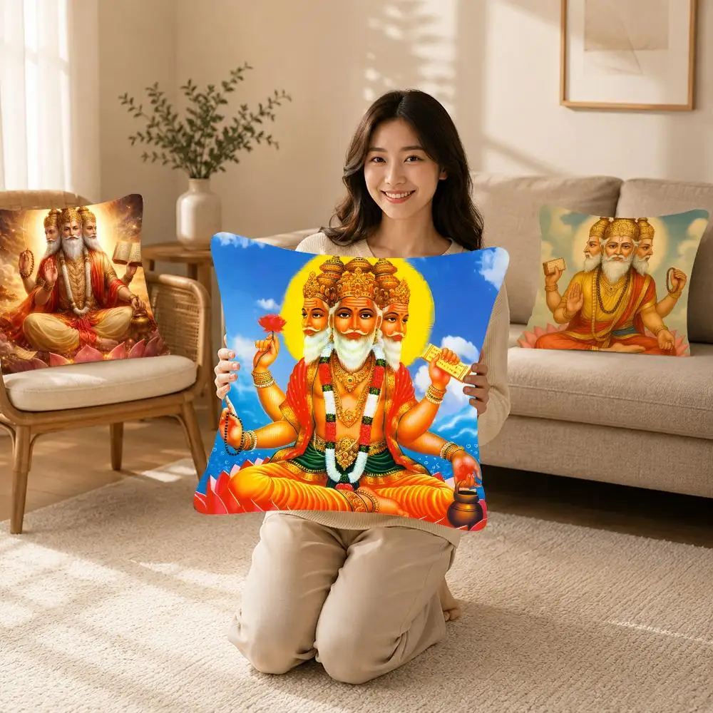 Strong Beverage B-Brahma Cushion Cover Bedroom bed reading backrest cushion Festive plush holiday Soft plush throw