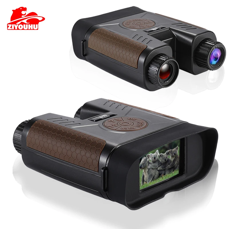 ZIYOUHU-Night Vision Binoculars Device 1080P HD Digital Hunting Camping Telescope 20x Zoom, Outdoor Day and Night Dual Use, 600m