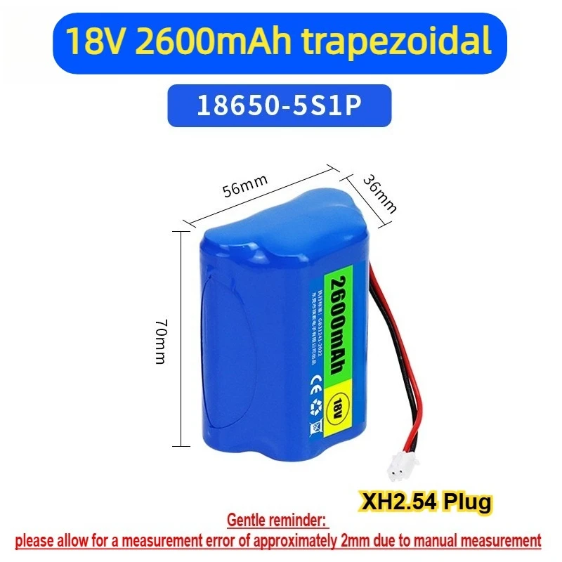 18650 18V 18.5V Rechargeable Lithium Battery Pack Large Capacity Suitable for Smart Speakers Net-Pulling Boats Camping Lamps