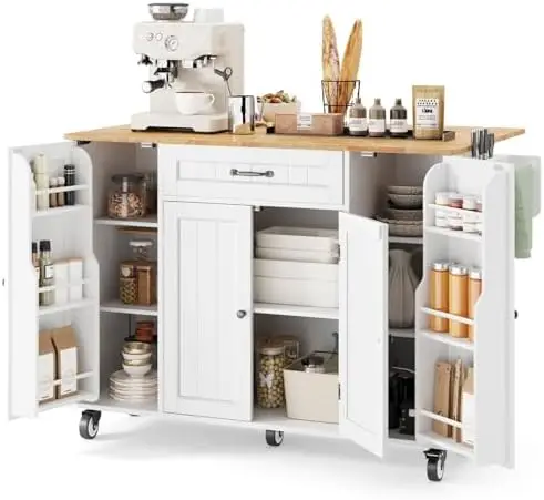 Kitchen Island with Storage, 47.6